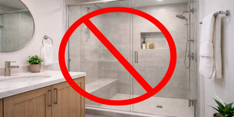 Arquitetos estão trocando box de vidro por essa solução