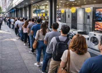 Filas gigantes se formam por eletrodomésticos baratos