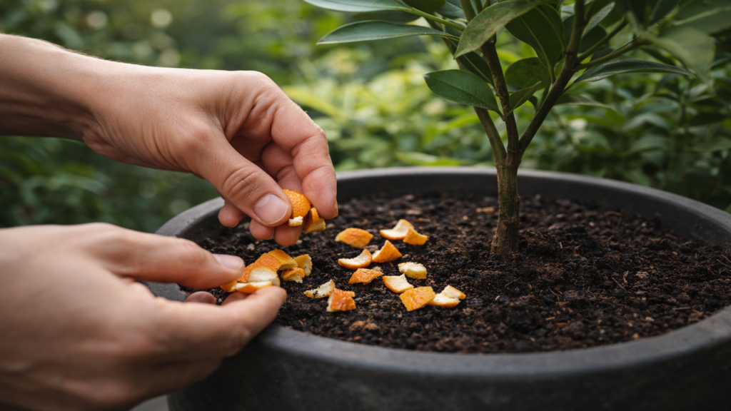 Cascas de laranja viram aliadas da jardinagem
