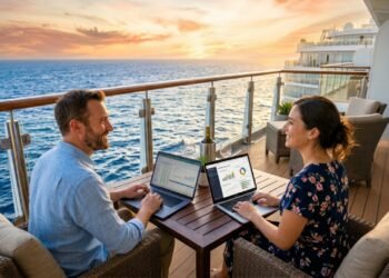 Casal está vendendo sua casa para morar em um navio de cruzeiro e afirma que é mais barato do que ter uma casa própria: "Estamos economizando dinheiro enquanto viajamos."