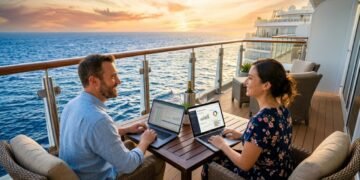 Casal está vendendo sua casa para morar em um navio de cruzeiro e afirma que é mais barato do que ter uma casa própria: "Estamos economizando dinheiro enquanto viajamos."