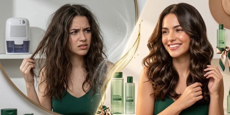 Quando o ar está muito seco, o cabelo perde água com mais facilidade para o ambiente, ficando mais opaco e rígido