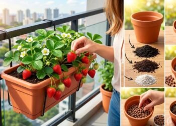 O erro bobo na hora de plantar morango que faz a raiz apodrecer e você perder toda a colheita