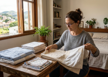 Lençóis usados ganham nova vida