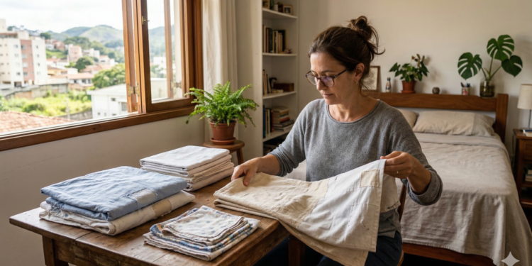 Lençóis usados ganham nova vida