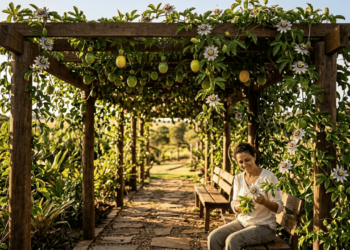 A planta trepadeira que transforma qualquer quintal comum em um refúgio mágico para borboletas e mariposas