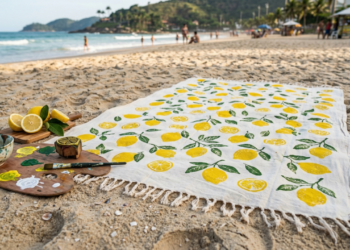 Como fazer canga de praia com limão fácil