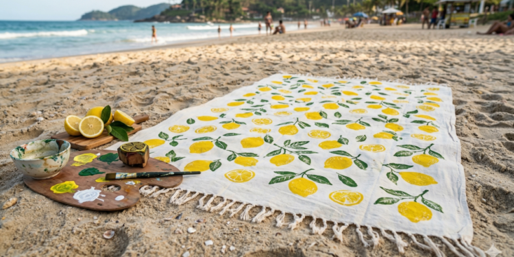 Como fazer canga de praia com limão fácil