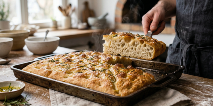 A técnica simples que transforma sua focaccia caseira