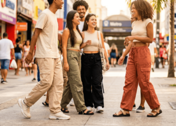 Nem apertada, nem pesada, como a modelagem larga virou o uniforme oficial dos jovens brasileiros