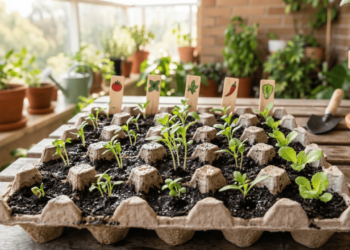 cartela de ovo sementeira