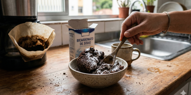 Café usado com bicarbonato pode transformar sua limpeza