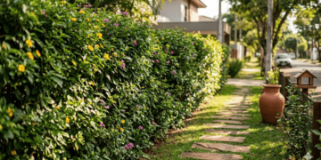 A alternativa natural ao muro que deixa o jardim mais bonito e ainda traz privacidade para a casa