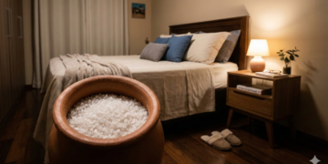 Muita gente está colocando sal grosso no quarto