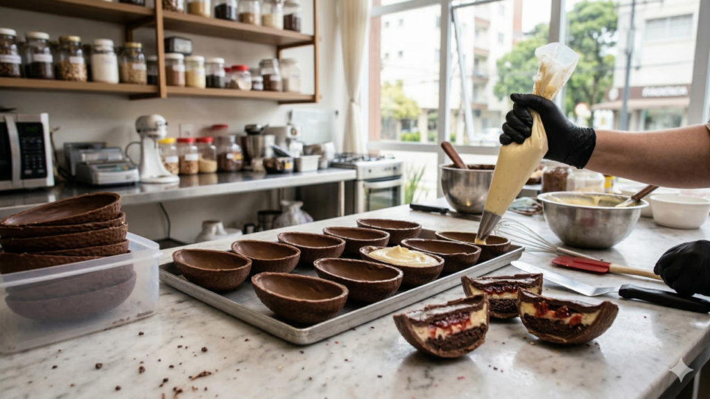 Ovo fatia mistura sabores e vira tendência nas confeitarias