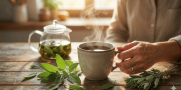 O jeito certo de fazer gargarejo com sálvia para limpar a garganta sem correr riscos de toxicidade