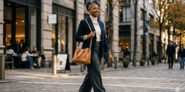 Uma mulher de 58 anos troca bolsa grande por modelo médio e diz que os looks ficaram mais modernos