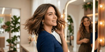 Nem aplique, nem extensões, o corte certo que cria um efeito de fios encorpados