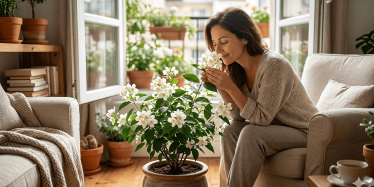Algumas espécies de jasmim em vaso se adaptam melhor a apartamentos e varandas, como o jasmim-manga
