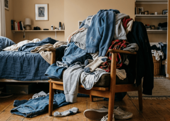 O que significa acumular roupas na cadeira do quarto, segundo a psicologia