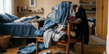 O que significa acumular roupas na cadeira do quarto, segundo a psicologia