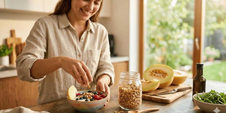 Além disso, ela oferece proteínas vegetais, fibras e minerais como magnésio, zinco e fósforo