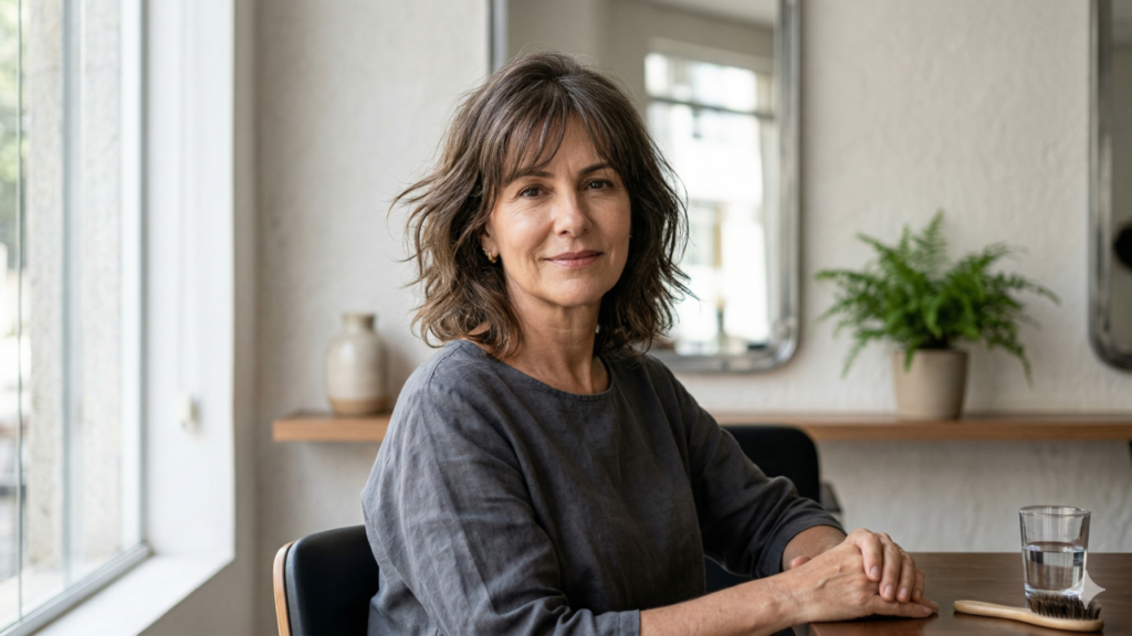 Franja desfiada francesa é o melhor corte para rejuvenescer após os 50