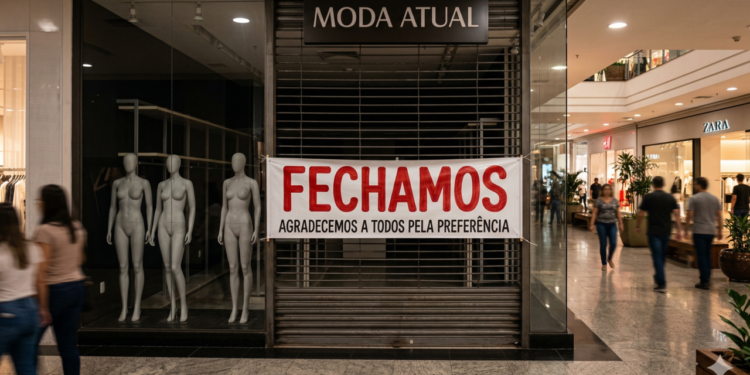 Lojas estão encerrando suas atividades
