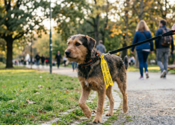 Fita amarela na coleira do cachorro tem significado importante