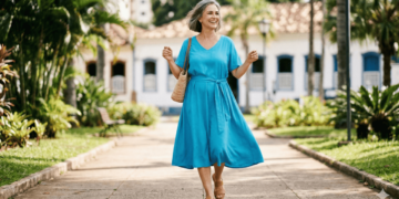 O vestido leve e fresquinho que virou favorito de mulheres acima dos 50 no calor