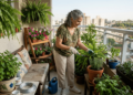Mulher de 67 anos transforma canto vazio da varanda com três plantas fáceis de cuidar