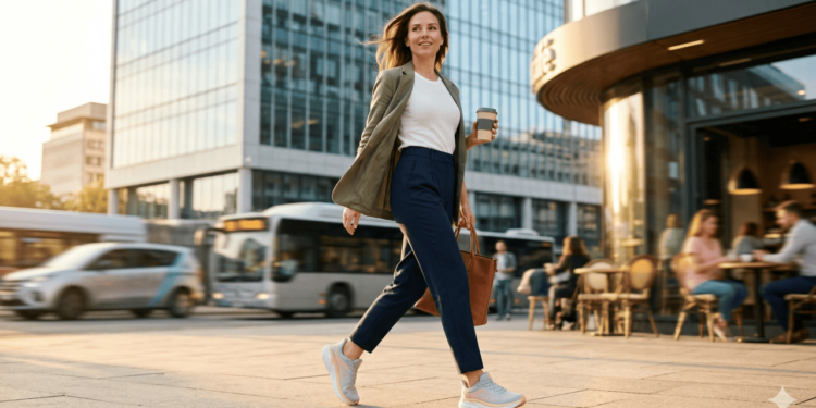 O tênis esportivo urbano feminino se firmou como protagonista entre os tênis femininos tendência 2026