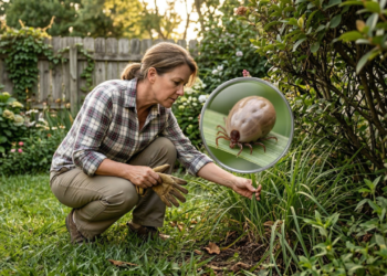 Carrapatos podem aparecer no jardim da sua casa