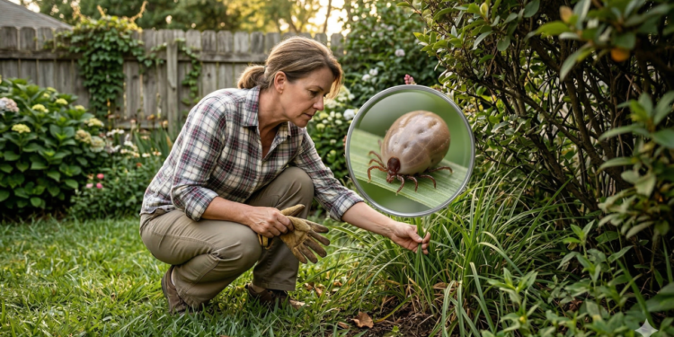 Carrapatos podem aparecer no jardim da sua casa