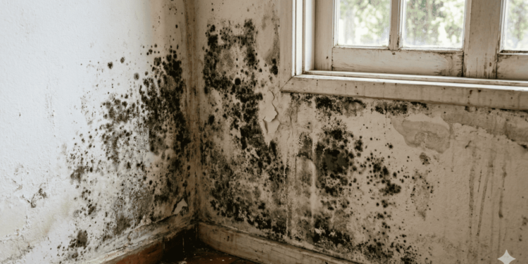 Um problema direto da umidade e da falta de circulação de ar