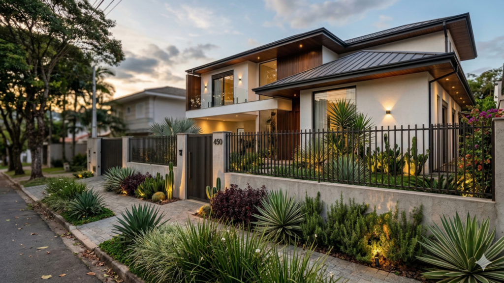 Muita gente repensa muros na fachada da casa