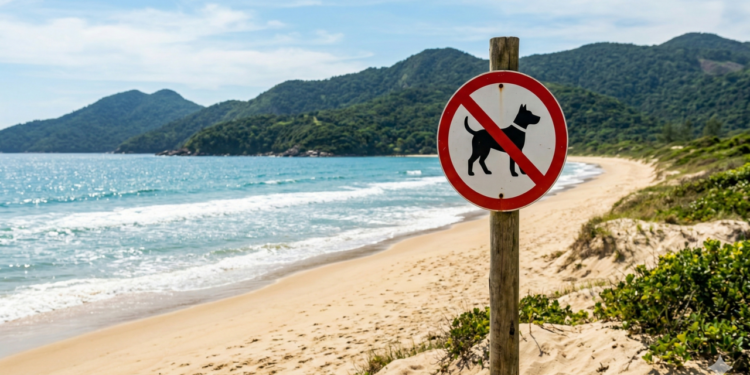Cães nas praias de Florianópolis agora têm regras