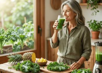 Uma xícara de suco verde por dia pode ser o diferencial para quem sofre com roupas apertadas e inchaço