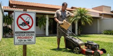 Horário para cortar grama pode dar multa