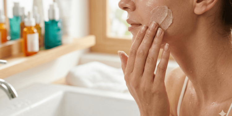 A frequência de esfoliação do rosto costuma variar entre 1 e 3 vezes por semana para a maioria das pessoas.