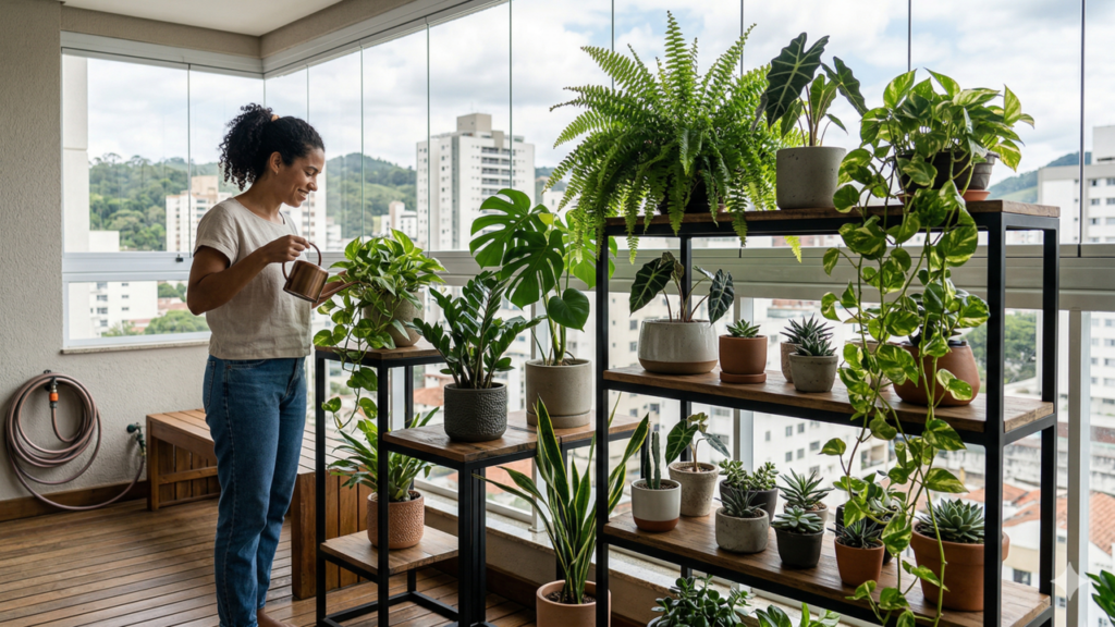 Essa tendência com plantas está mudando as varandas