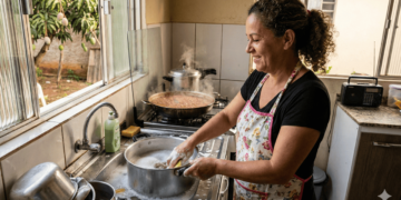 Psicologia explica o que significa limpar enquanto cozinha e 4 padrões comuns