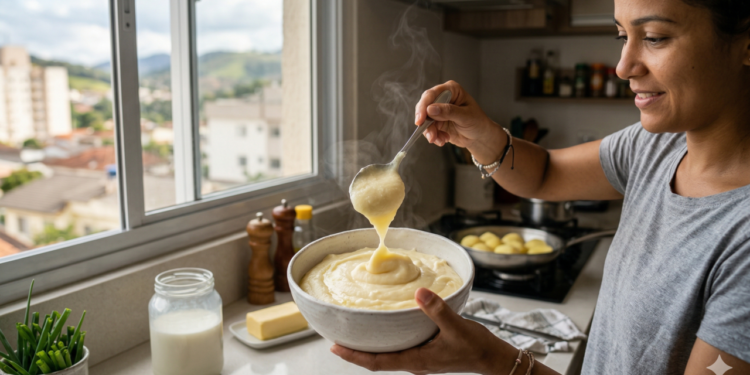 Purê de batatas perfeito e cremoso