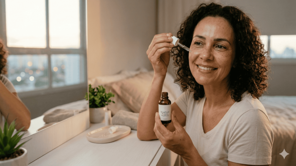 sérum para pele madura