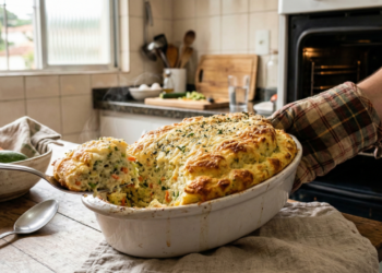 O melhor suflê de legumes leve e cremoso para o dia a dia