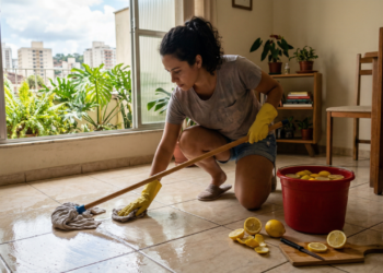 Limpar piso com água e limão é o truque mais simples e eficiente