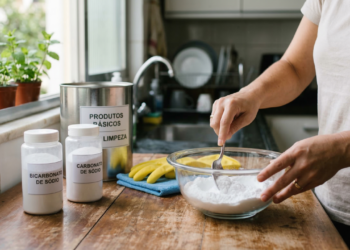 Uma mistura caseira virou queridinha na limpeza da cozinha