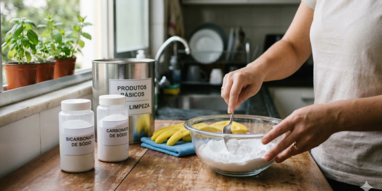 Uma mistura caseira virou queridinha na limpeza da cozinha