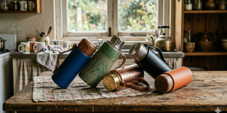 Garrafas térmicas viram vasos criativos e sustentáveis em casa