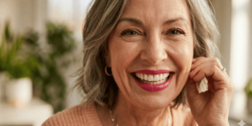 A cor de batom que deixa os dentes mais brancos e ilumina o rosto após os 50